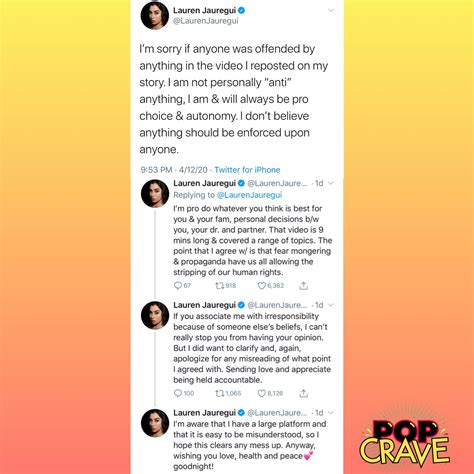 Pop Crave On Twitter Lauren Jauregui Apologizes For Reposting Anti