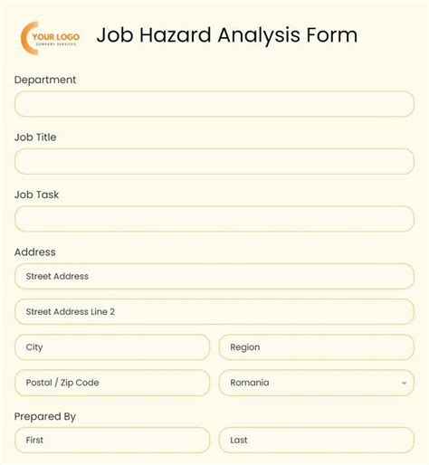 Job Hazard Analysis Form Template Formbuilder