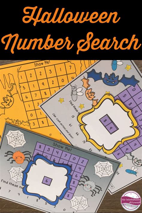 Halloween Number Recognition Activity Halloween Math Number