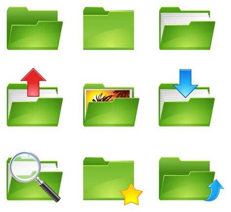 Green Folder Icon Ikon För Gratis Nedladdning Freeimages