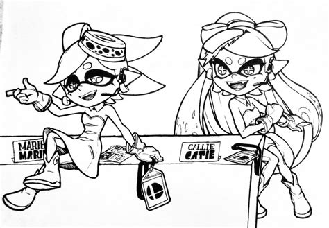 Splatoon Coloring Pages Cute