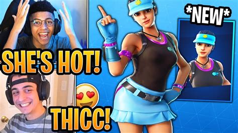 Streamers React To The New Volley Girl Tennis Skin Fortnite Best