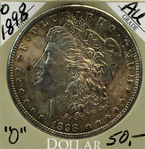 Lot 1898 O Us 1 Morgan Silver Dollar W Case Au