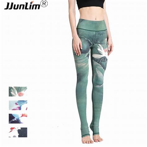 Women Printed Yoga Pants Sport Leggings Elastic Fitness Gym Pants