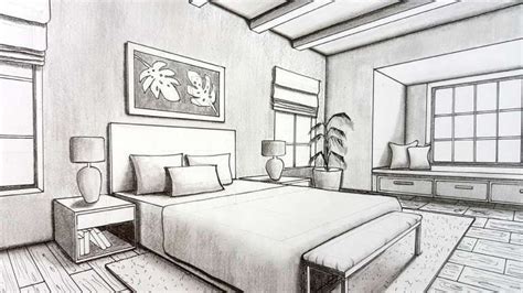 7 Awesome Bedroom 2 Point Perspective Collection Perspective Room