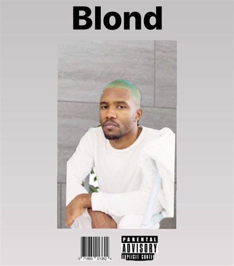 Blonde Album Cover By Virgil Abloh Rfrankocean