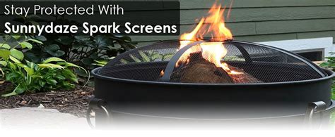 We make them either round or square and no fire pit is too small or large. Amazon.com : Sunnydaze Fire Pit Spark Screen Cover ...