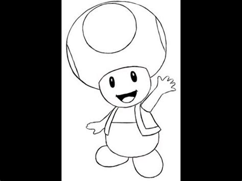 March 10th is mario day! How to draw Toad( mario character) - YouTube
