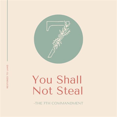 The 7th Commandment Makes Minimalism Easy Restored To Land