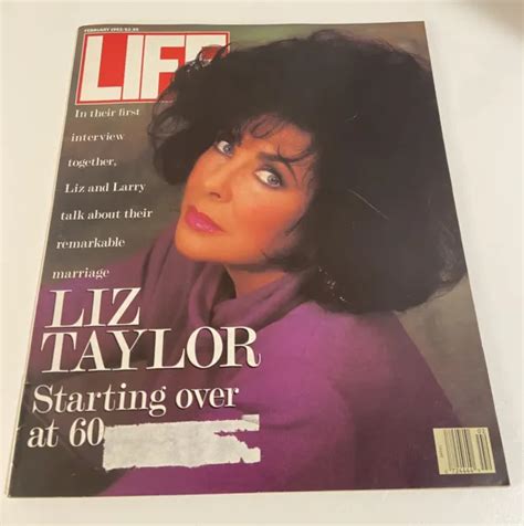 Life Magazine Elizabeth Taylor Starting Over At Age 60 February 1992