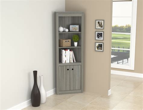 Not only do they provide an additional storage option, they tuck neatly into your corner, out of the way. Small Corner Bookcase ~ Marvelous House