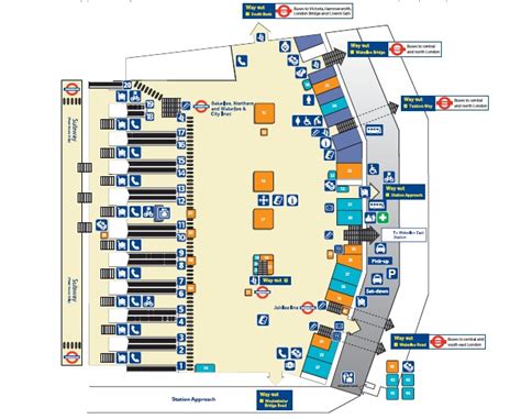 London Waterloo Train Station Map Images And Photos Finder