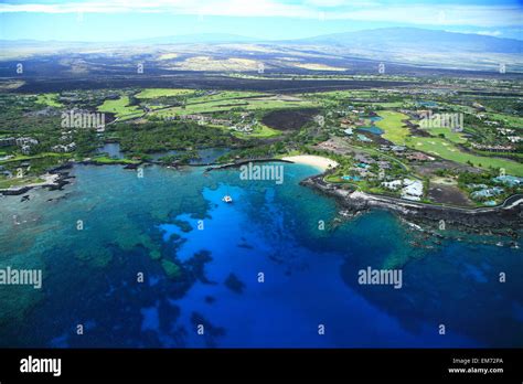 Usa Hawaii Island Big Island Aerial View Of Mauna Lani Resort