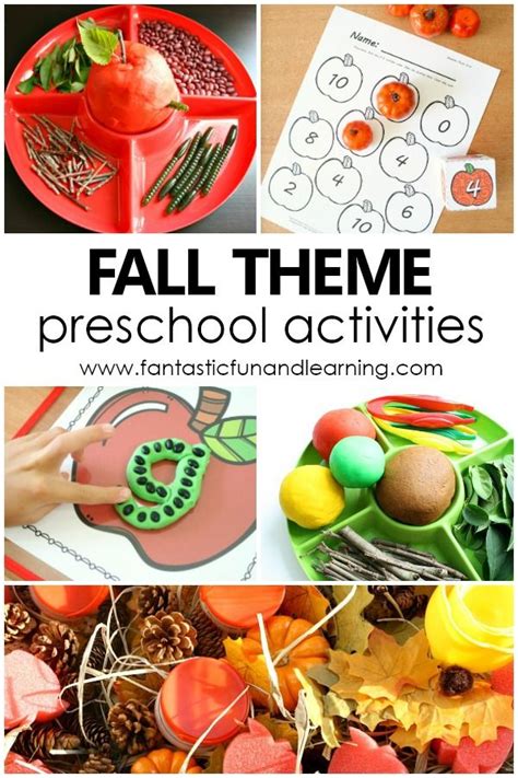 Fall Theme Preschool Activities Fantastic Fun And Learning Fall
