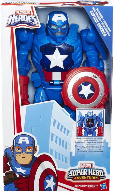 Marvel Playskool Heroes Super Hero Adventures Captain America 12 Action