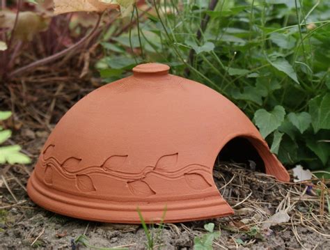 Wheel Thrown Terracotta Toad House Toad Not Included Toad House