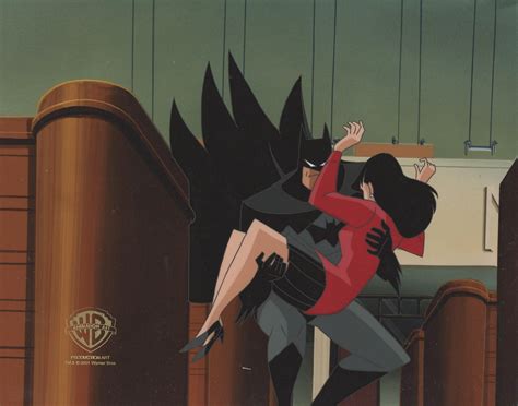 Superman The Animated Series Original Production Cel Batman And Lois Lane Superman The