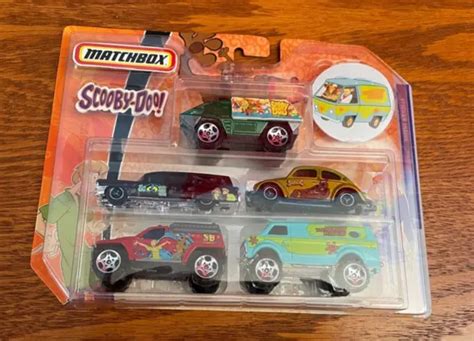 Rare Matchbox Mattel Cartoon Network Scooby Doo 5 Car Pack Sticker 2006