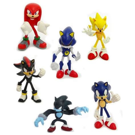Merchandise Sonic The Hedgehog Gacha Buildable Figures Figuren Set 6