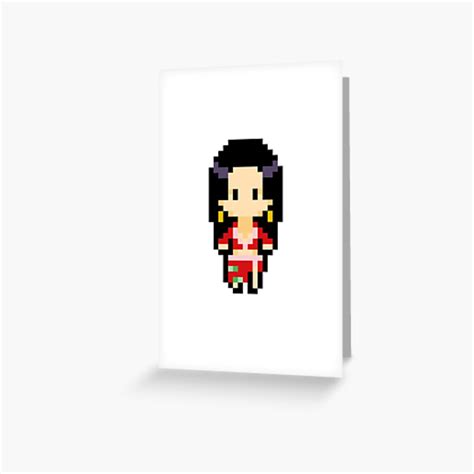 One Piece Boa Hancock Pixel Art Greeting Card For Sale By Kobmamba Redbubble