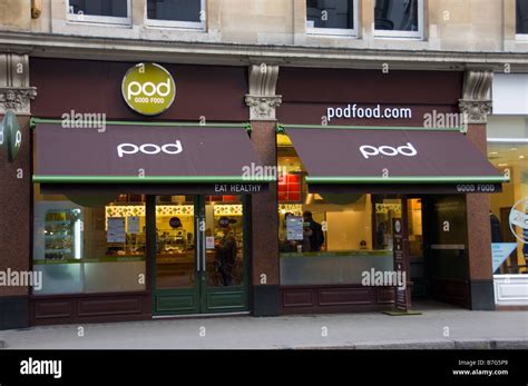 Pod Cafe London Wall London Stock Photo Alamy