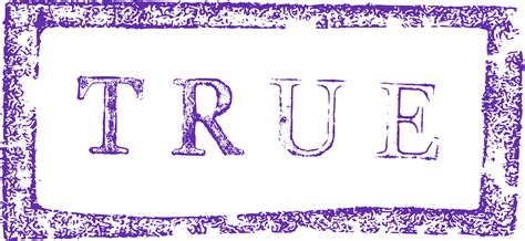 Grunge True False Stamp Png Transparent