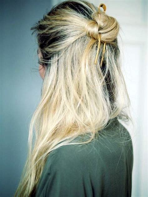 Your ponytail goes through this hole. 45 Easy Half Up Half Down Hairstyles for Every Occasion