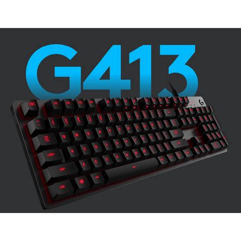Logitech G413 Carbon Red Backlit Mechanical Gaming Keyboard