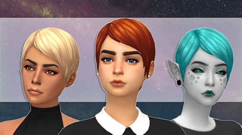 Ea Pixie Revamped A Sims 4 Hair Thank You Subtle ♦ Stubble