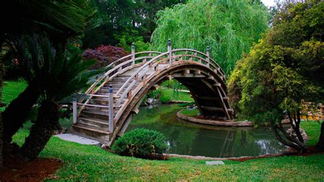 1920x1080 Park Water Bridge Trees Grass Coolwallpapersme