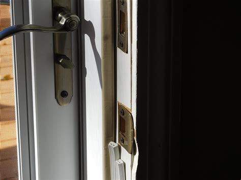 Place a door stop behind the closed door closest to the side with the doorknob. replace or shim a door jam - Woodworking Talk ...