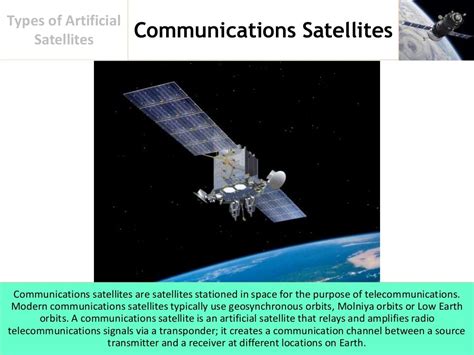 Types Of Artificial Satellites