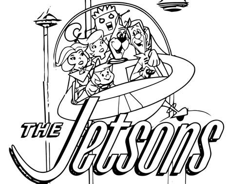 Jetsons Jetson Wecoloringpage Sketch Coloring Page