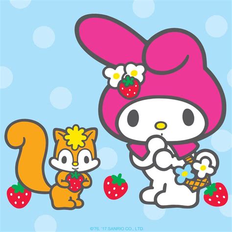 My Melody Strawberries Hello Kitty Wallpaper Little Twin Stars
