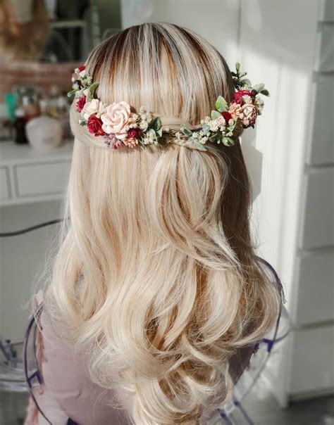 30 Stunning Floral Crown Wedding Hair Ideas For The Boho Obsessed