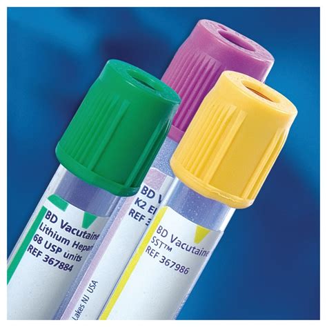 Bd Vacutainer Plastic Blood Collection Tubes With Lithium Heparinblood