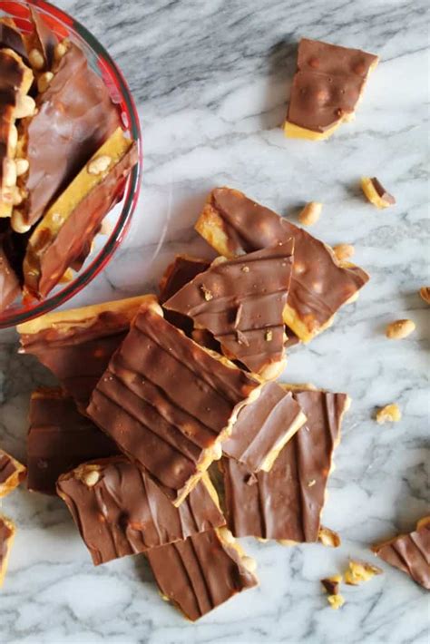 Chocolate Covered Peanut Brittle The Spiffy Cookie