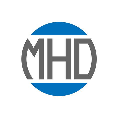 Mho Letter Logo Design On White Background Mho Creative Initials