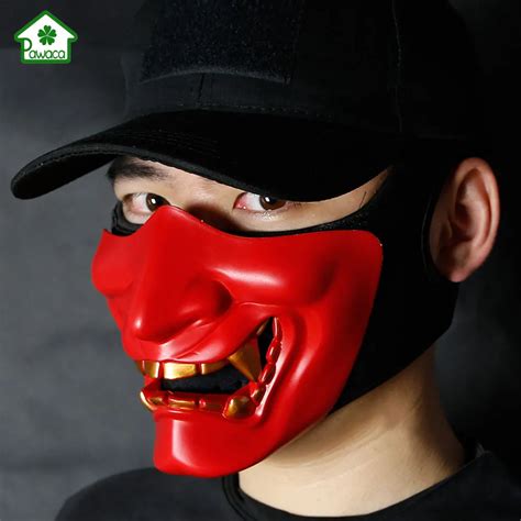 Half Face Mask Halloween Costume Cosplay Bb Demon Devil Airsoft Mask