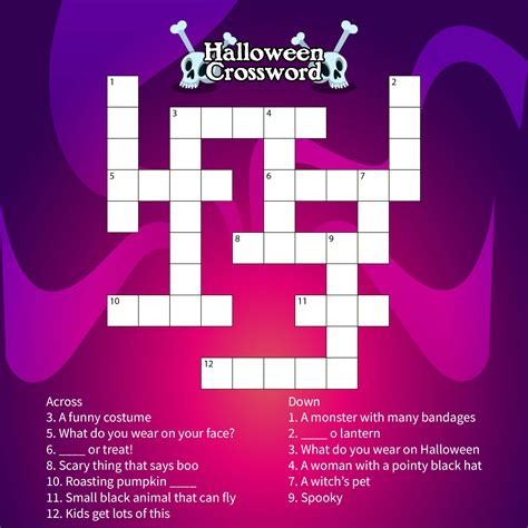 15 Best Free Printable Halloween Crossword Puzzle Pdf For Free At