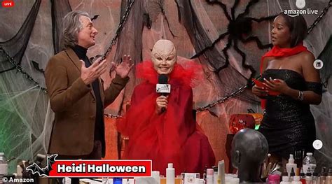 heidi klum teases fans with a sneak peek of her halloween look leaving everyone guessing the