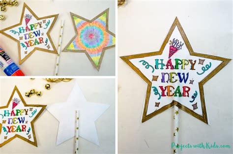 New Years Eve Wand Craft With Free Printable With Images