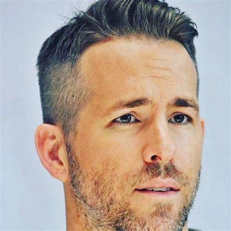 Tapered cut and short beard. 30 Hot Ryan Reynolds Haircuts - The Secret To His Style