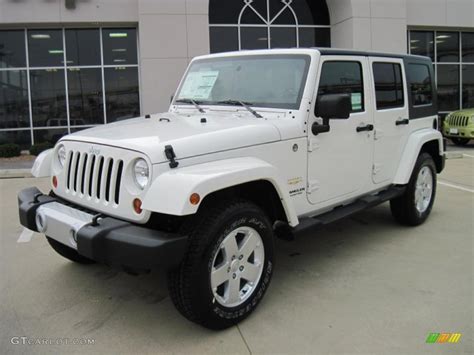 2010 Stone White Jeep Wrangler Unlimited Sahara 4x4 ...