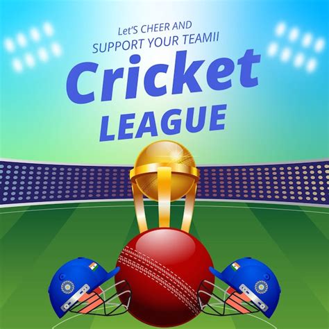 Premium Vector Banner Design Of Cricket League Template