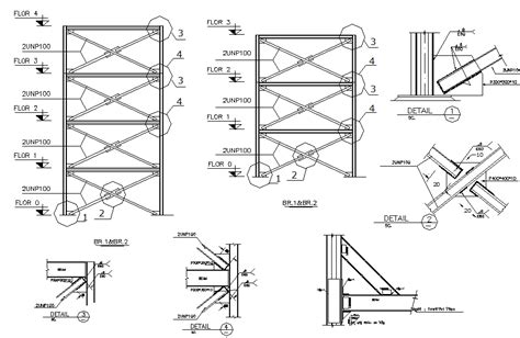 Scaffolding Design With Detail Autocad D Drawing Cad File Dwg File My