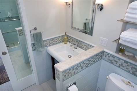 A wide variety of pocket bathroom door options are available to you, such as design style, open style, and warranty. Pocket Door with Mirror - Tropical - Bathroom - san ...