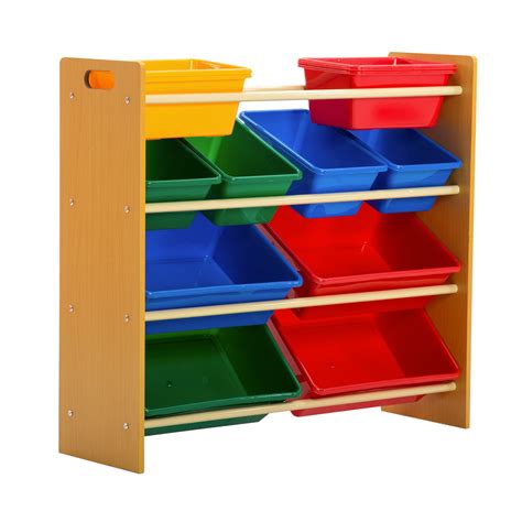 Wire Shelving Unit Toy Bin Organizer Kids Childrens Storage Box