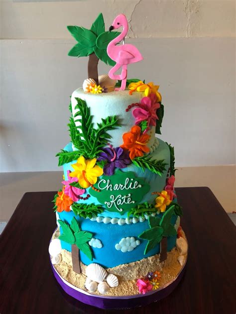 tropical luau birthday cake adrienne and co bakery tropical birthday cake luau birthday