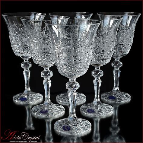 Aleks Wine Glasses From Bohemian Crystal And Glass Crystal Wine Glasses